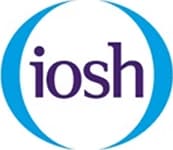 IOSH logo in purple and blue.