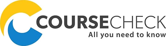 Home > 3 Reasons To Choose You Can Do It Training > CourseCheck > Logo CourseCheck logo with the tagline ‘All you need to know’.