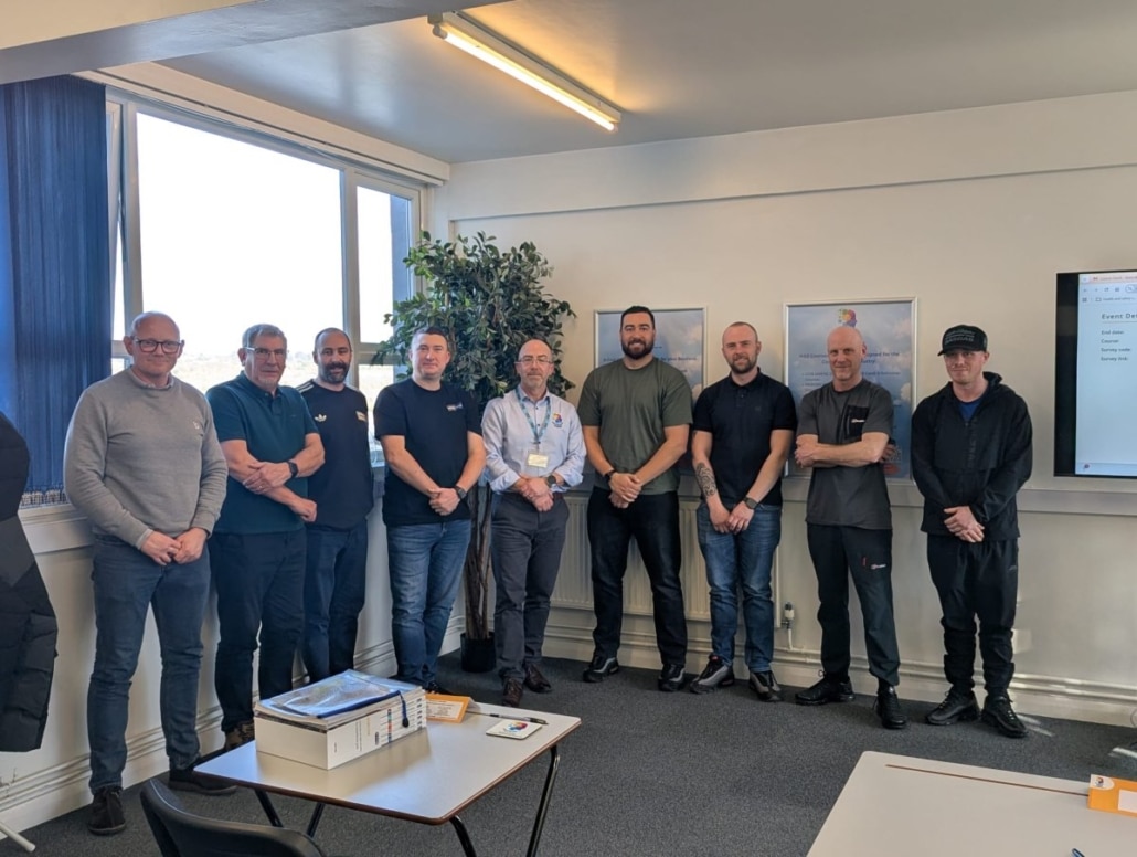 Delegates on the SMSTS course