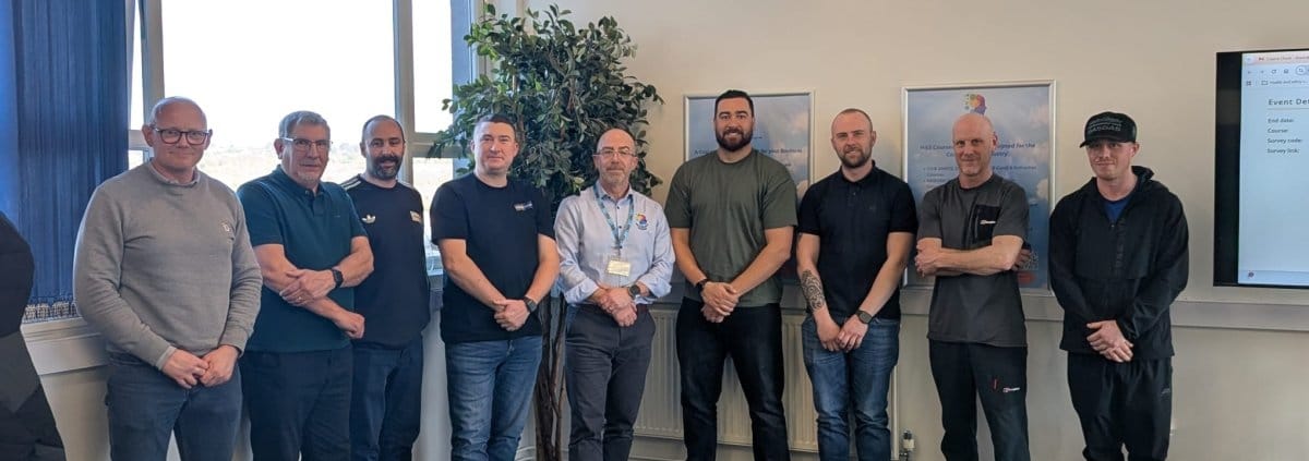 Delegates on the SMSTS course