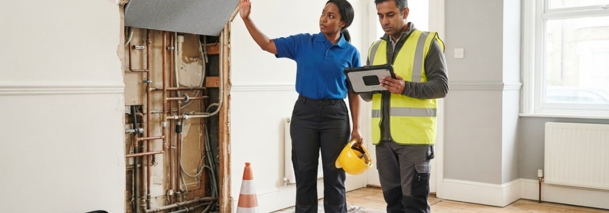 Asbestos Awareness for UK Plumbers and Electricians