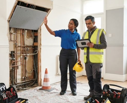Asbestos Awareness for UK Plumbers and Electricians